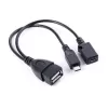Cable Micro USB to OTG Cable w/Power CH-USB-OTG-P Color:black