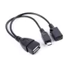 Cable Micro USB to OTG Cable w/Power CH-USB-OTG-P Color:black
