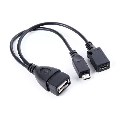 Cable Micro USB to OTG Cable w/Power CH-USB-OTG-P Color:black