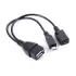 Cable Micro USB to OTG Cable w/Power CH-USB-OTG-P Color:black