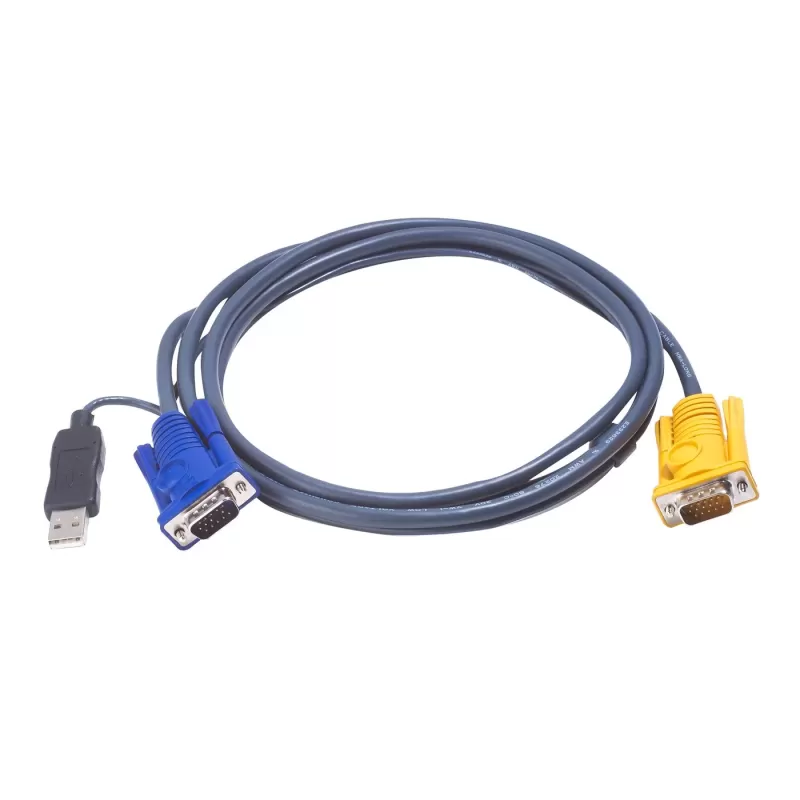 USB-кабель ATEN 6M USB KVM Cable with 3 in 1 SPHD PS/2 to USB converter 2L-5206UP ATEN 6M USB KVM Cable 6m