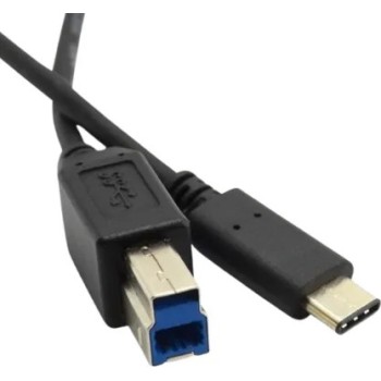 כבל USB תקע C זכר ל- USB 3.0 זכר 1 מטר