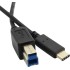 כבל USB תקע C זכר ל- USB 3.0 זכר 1 מטר