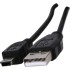 כבל USB2.0 זכר ל- USB2.0 B MINI זכר (טרפז) באורך 1.8 מ'