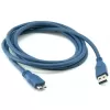 כבל Gold Touch USB3.0 Type A To Micro B CH-USB3-MICROB-05 0.5m צבע כחול