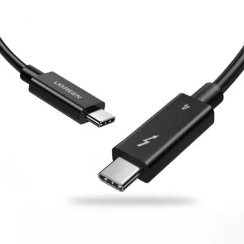 כבל UGREEN Thunderbolt 4 8k/60Hz | 40Gbps | 100W | 0.8M Cable 0.8m צבע שחור