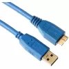 כבל USB 3.0 A to Micro-B 1.8m כחול