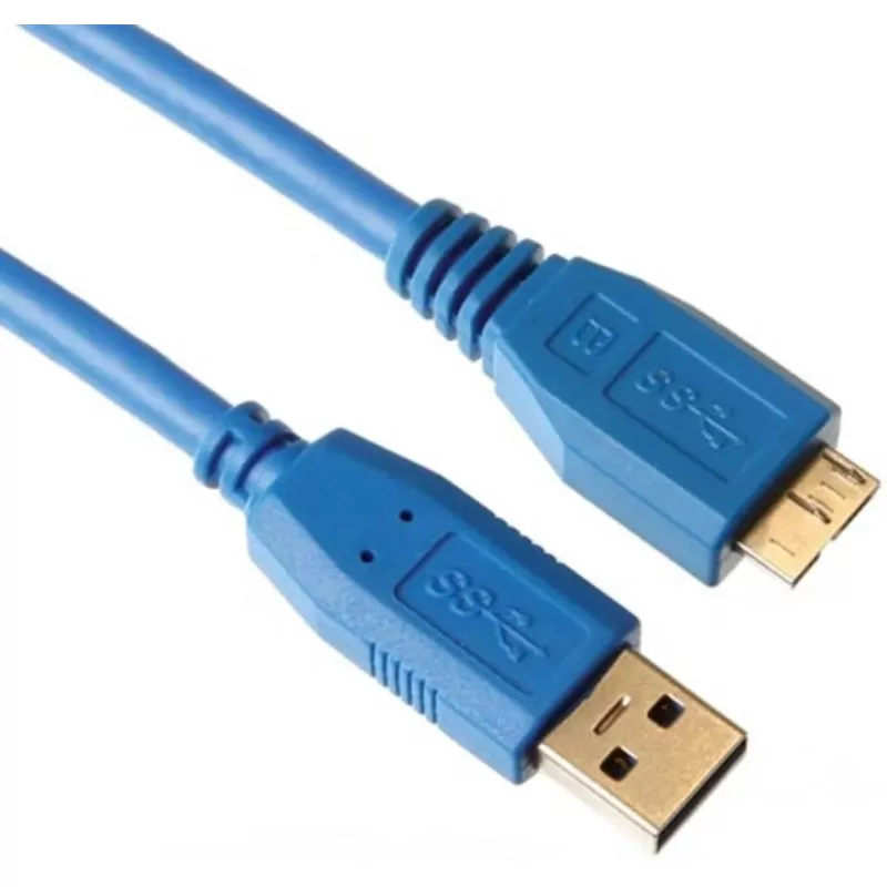כבל USB 3.0 A to Micro-B 1.8m כחול