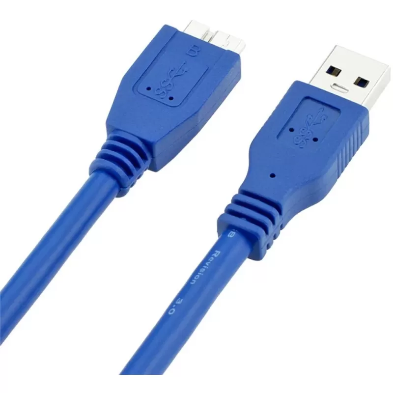 כבל USB 3.0 A to Micro-B 1.8m כחול