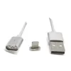 כבל Gold Touch Magnetic USB To Lightning Cable 1m E-USB-I צבע לבן, כסוף
