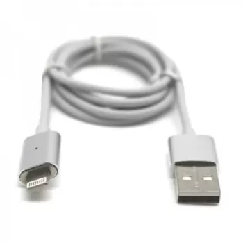 כבל Gold Touch Magnetic USB To Lightning Cable 1m E-USB-I צבע לבן, כסוף