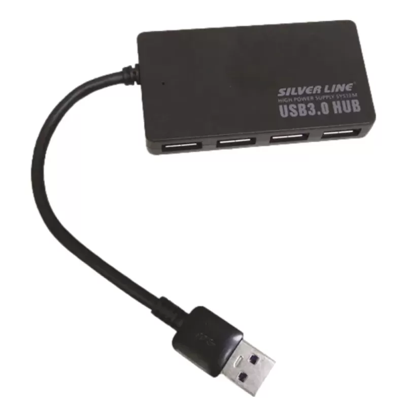 Разветвитель USB Silver Line 4 Hub USB 3.0 Silver Line Hub USB Цвет:белый оранжевый Разветвитель USB Silver Line 4 Hub USB 3.0 Silver Line Hub USB Цвет:белый оранжевый