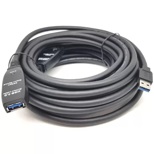 כבל מאריך עם מגבר Gold Touch USB3.0 Active Extension Cable 20m CH-USB3-20EX-IC צבע שחור