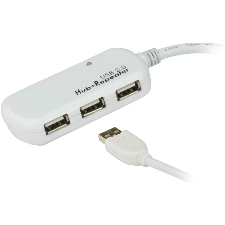 Extension cord USB Splitter ATEN UE2120H 12m USB 2.0 4-Port UE2120H Color:white
