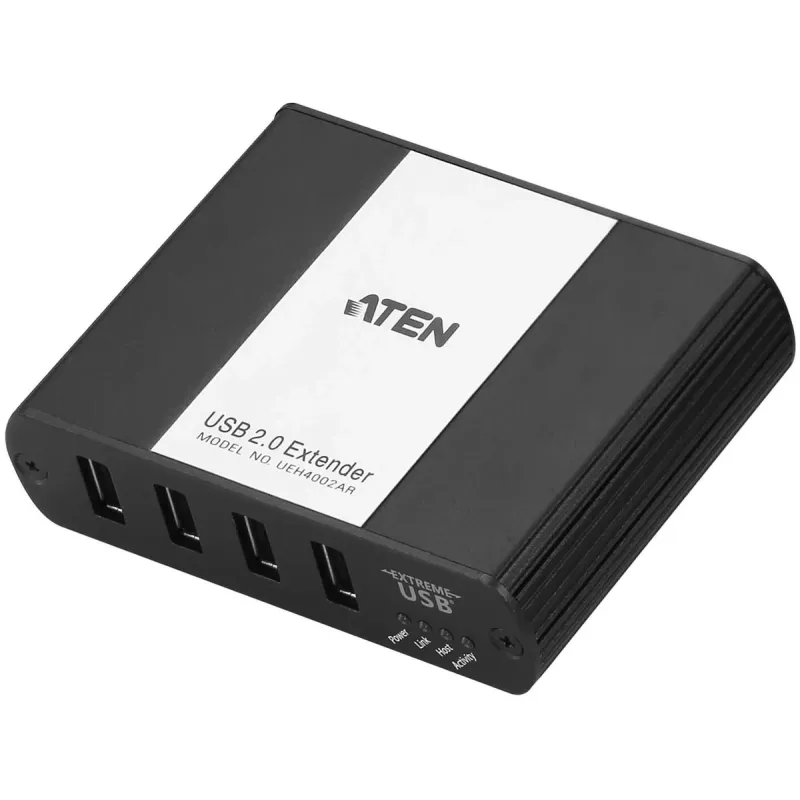 מאריך USB ATEN UEH4002A 4-Port USB 2.0 Cat 5 100m UEH4002A צבע שחור