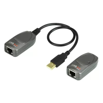 מאריך USB ATEN UCE260 60m USB 2.0 Cat5 Extender UCE260 צבע שחור