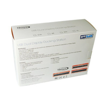 Dock Station St-Lab U-2450 USB 10G DUAL Display DVI HDMI Universal Docking