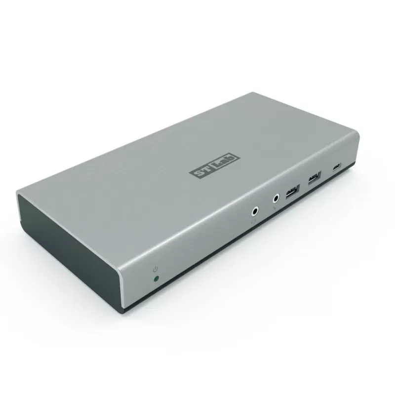 תחנת עגינה St-Lab U-2450 USB 10G DUAL Display DVI HDMI Universal Docking Station ST-U-2450