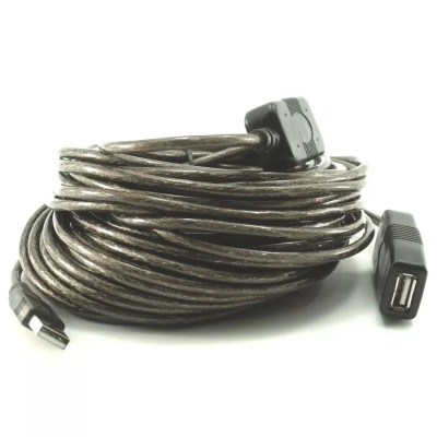 כבל מאריך עם מגבר Gold Touch USB2.0 Extension w/IC 15m CH-USB2-15-IC כבל מאריך עם מגבר Gold Touch USB2.0 Extension w/IC 15m CH-USB2-15-IC