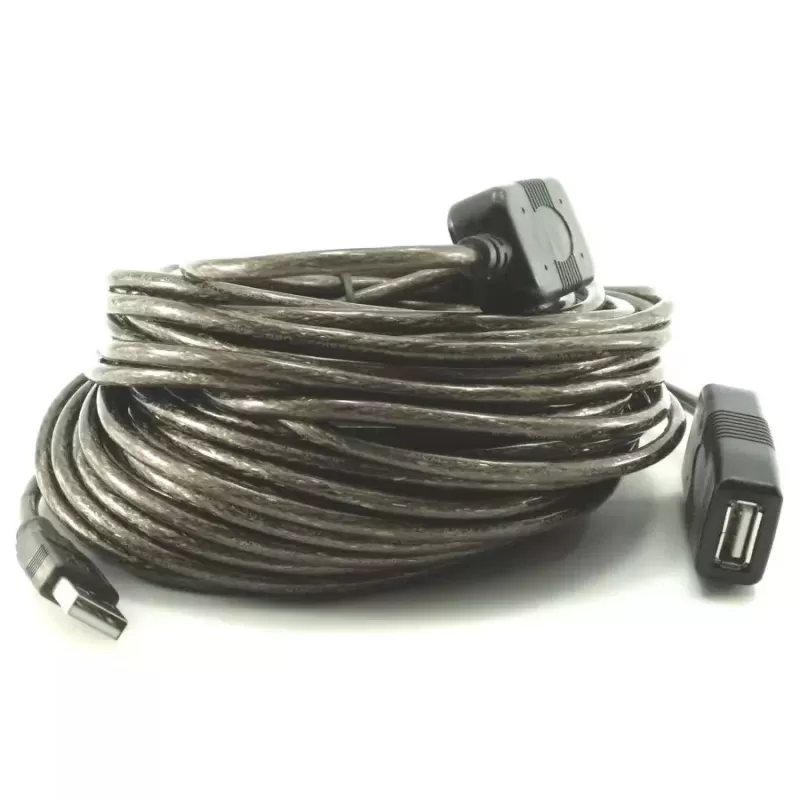 כבל מאריך עם מגבר Gold Touch USB2.0 Extension w/IC 15m CH-USB2-15-IC