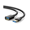 Extension Cable UGREEN USB-A 3.0 Male To Female Extension 2m 10373 Color:black