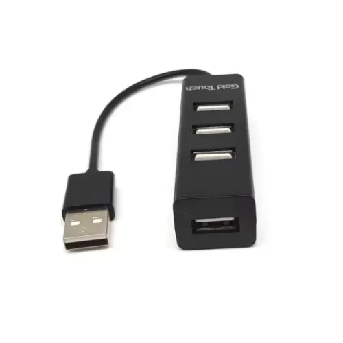 מפצל USB Gold Touch HUB USB2.0 4Ports E-USB2-HUB4 מפצל USB Gold Touch HUB USB2.0 4Ports E-USB2-HUB4