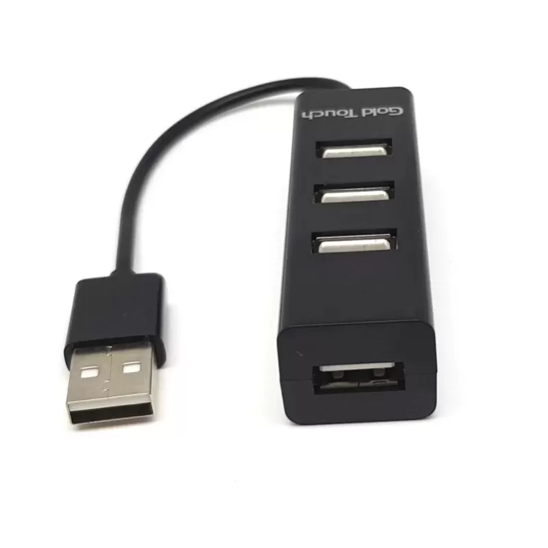מפצל USB Gold Touch HUB USB2.0 4Ports E-USB2-HUB4 מפצל USB Gold Touch HUB USB2.0 4Ports E-USB2-HUB4
