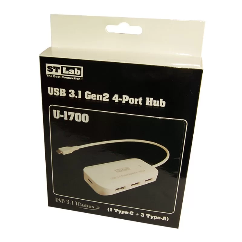 מפצל USB St-Lab 4 Ports USB Type-C HUB ST-U-1700