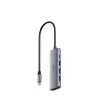 מפצל USB CUDY UH405 5-in-1 USB-C Hub HDMI 4K UH405