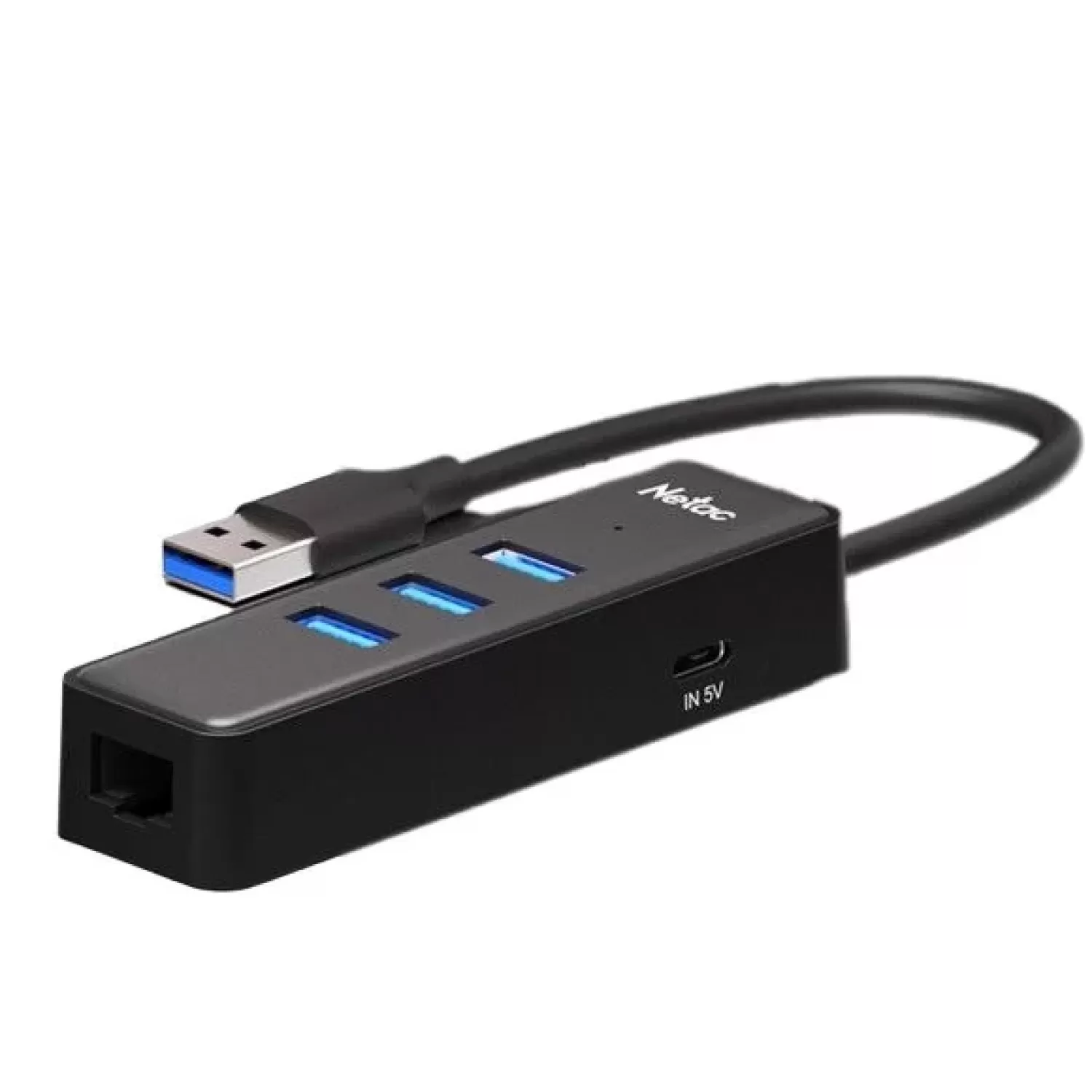 Разветвитель USB Netac 1GB Net card and aplitter usb 3.0 NT08WF12-30BK