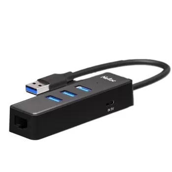 USB Splitter Netac 1GB Net card and aplitter usb 3.0 NT08WF12-30BK Color:black USB Splitter Netac 1GB Net card and aplitter usb 3.0 NT08WF12-30BK Color:black