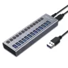 USB Splitter ACASIS USB-A to 13-Ports USB-A 3.0 5Gbps 60W (HS-713MG) HUB AC-HS713
