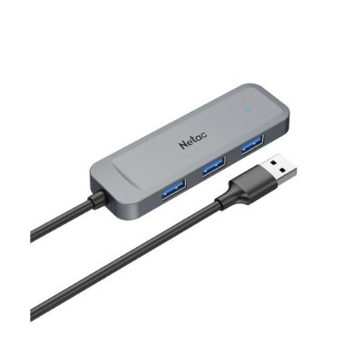 USB Splitter NETAC A 4 PORT- USB 3.0 Type NT08WF11-30GR Color:silver USB Splitter NETAC A 4 PORT- USB 3.0 Type NT08WF11-30GR Color:silver