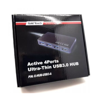 Разветвитель USB Gold Touch ACTIVE Ultra Thin USB3.0 HUB - 4Ports E-HUB-USB3-A
