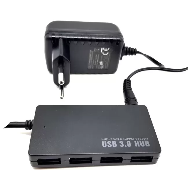 USB Splitter Gold Touch ACTIVE Ultra Thin USB3.0 HUB - 4Ports E-HUB-USB3-A Color:black USB Splitter Gold Touch ACTIVE Ultra Thin USB3.0 HUB - 4Ports E-HUB-USB3-A Color:black