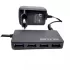 USB Splitter Gold Touch ACTIVE Ultra Thin USB3.0 HUB - 4Ports E-HUB-USB3-A Color:black