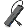 Разветвитель USB Vention USB-C 3.1 Gen1 to USB-Ax4 1m with micro USB Optional Power Hub TGKBF