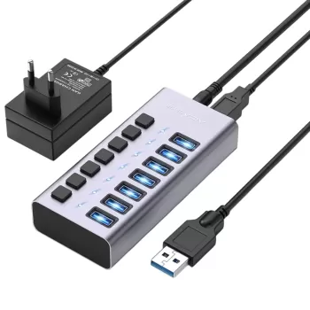 USB Splitter ACASIS USB-A to 7-Ports USB-A 3.1 10Gbps 24W HUB AC-HS707 USB Splitter ACASIS USB-A to 7-Ports USB-A 3.1 10Gbps 24W HUB AC-HS707