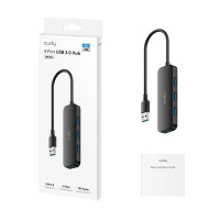 Разветвитель USB CUDY USB UH40A USB3.0 4-PORTS HUB CD-UH40A Цвет:черный Разветвитель USB CUDY USB UH40A USB3.0 4-PORTS HUB CD-UH40A Цвет:черный