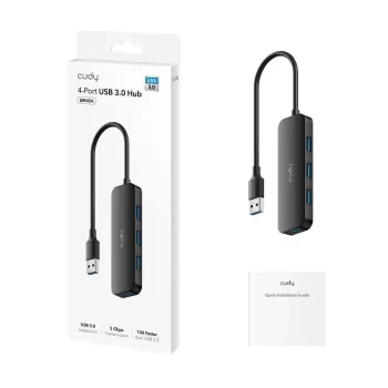 Разветвитель USB CUDY USB UH40A USB3.0 4-PORTS HUB CD-UH40A Цвет:чёрный Разветвитель USB CUDY USB UH40A USB3.0 4-PORTS HUB CD-UH40A Цвет:чёрный