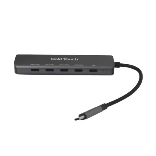 מפצל USB Gold Touch 5-in-1 Hub PD E-USB-C5 צבע זהב
