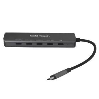 USB Splitter Gold Touch 5-in-1 Hub PD E-USB-C5 Color:gold
