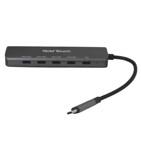 מפצל USB Gold Touch 5-in-1 Hub PD E-USB-C5 צבע זהב