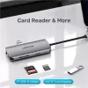 מפצל USB Unitek 8-in-1 USB-C Hub HDMI x2 | USB x2 | LAN | SD/MicroSD | PD 100W D1122A01 מפצל USB Unitek 8-in-1 USB-C Hub HDMI x2 | USB x2 | LAN | SD/MicroSD | PD 100W D1122A01