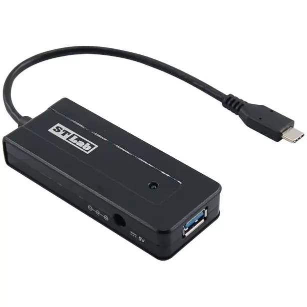 מפצל USB St-Lab USB3.0-C 4-Ports Pocket Hub ST-U-1250 צבע שחור
