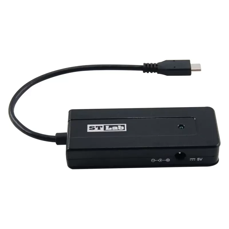מפצל USB St-Lab USB3.0-C 4-Ports Pocket Hub ST-U-1250 צבע שחור