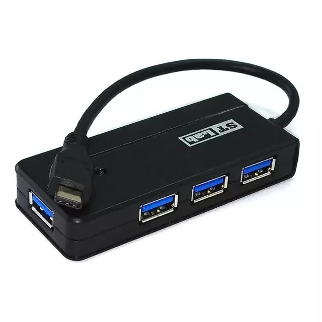 Разветвитель USB St-Lab USB3.0-C 4-Ports Pocket Hub ST-U-1250 Цвет:чёрный Разветвитель USB St-Lab USB3.0-C 4-Ports Pocket Hub ST-U-1250 Цвет:чёрный