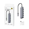 מפצל USB CUDY UH500 6-in-1 USB-C Hub 4K HDMI UH500