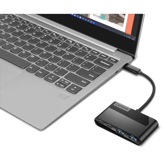 Разветвитель USB Lenovo Select 4-Port USB-C Hub GX91L84354 Цвет:чёрный Разветвитель USB Lenovo Select 4-Port USB-C Hub GX91L84354 Цвет:чёрный