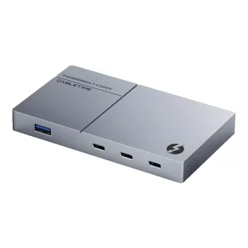 מפצל USB CABLETIME 5 In 1 USB C Thunderbolt 4 Mini Docking Station 40Gbps 8K For Laptop Mac CB15G